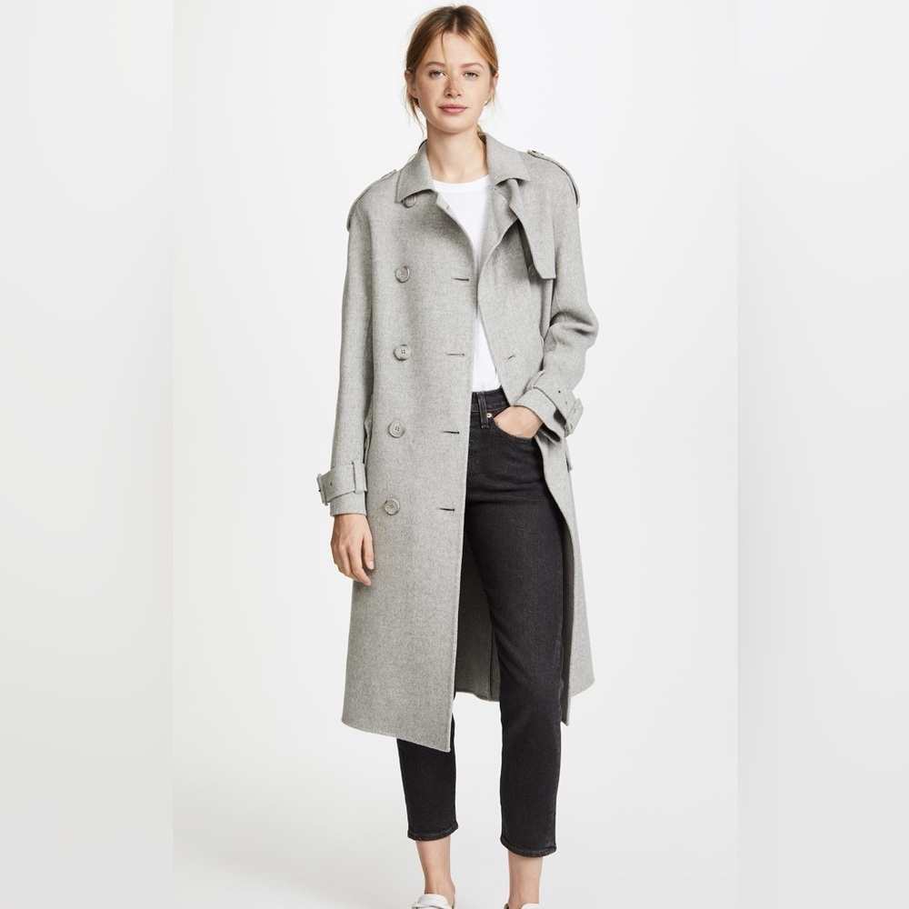 Theory double breasted trench coat